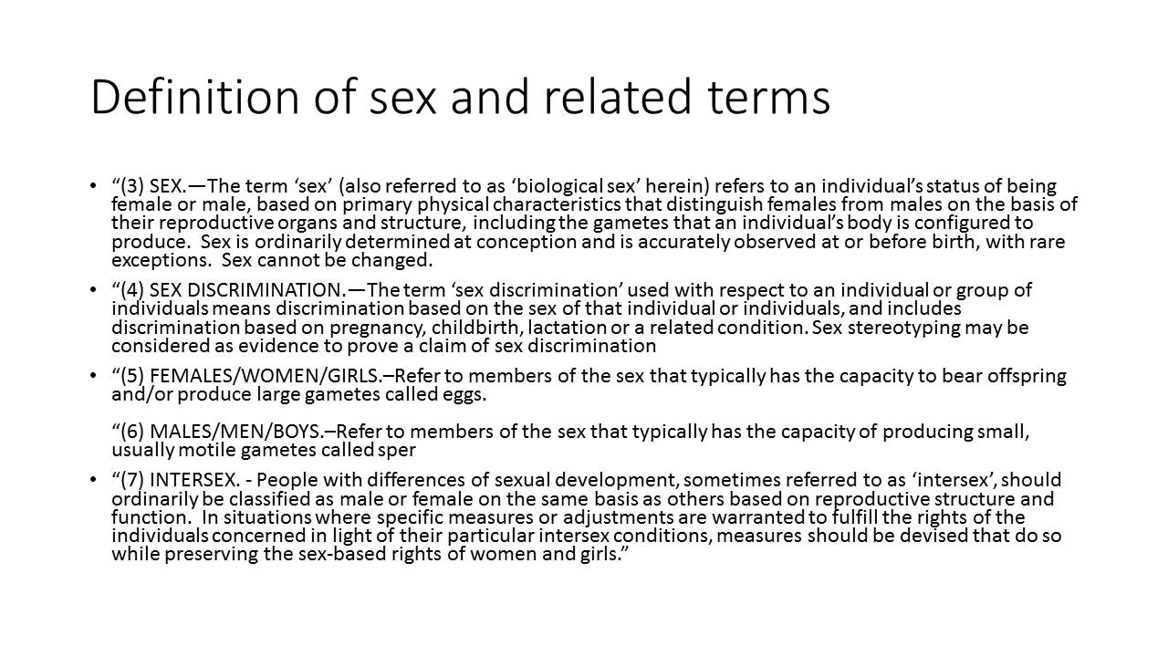 Definition of Sex
