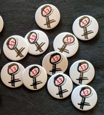 Wholesale Double X Women Symbol Buttons