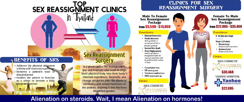 So-called sex reassignment clinics in Thailand